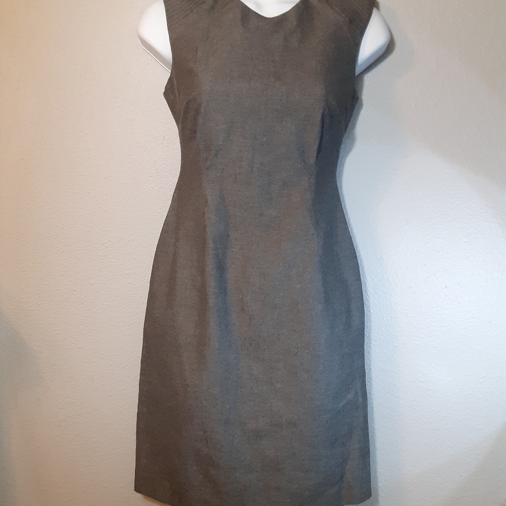 Banana Republic Grey Cap Sleeve Dress